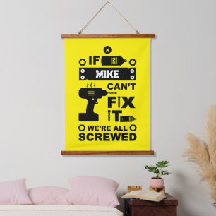 Funny DIY reparieren Wandteppich Mit Holzrahmen