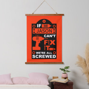 Funny DIY reparieren Wandteppich Mit Holzrahmen