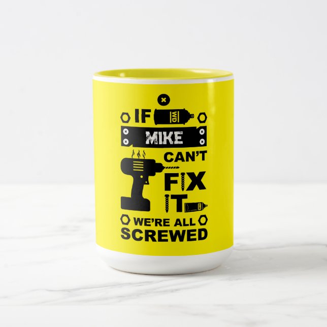 Funny DIY reparieren Zweifarbige Tasse (Mittel)