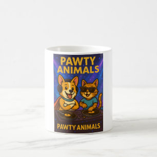 - Funny DJ Cat and Dog Tasse