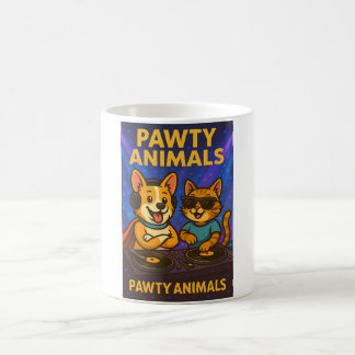 - Funny DJ Cat and Dog Tasse
