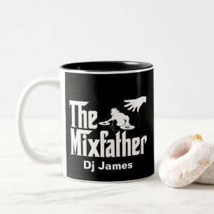 Funny DJ Der MixVater Disk Jockey Remix Zweifarbige Tasse