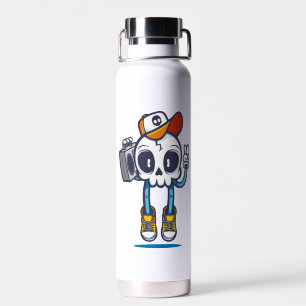 Funny Dj Skull Trinkflasche