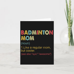 Funny Dminton Mama Definition Dminton Mama für Fra Karte