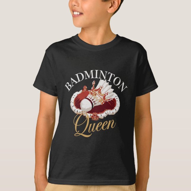 Funny Dminton Player Liebe Shuttle Design 10 T-Shirt (Vorderseite)