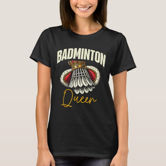 Funny Dminton Player Liebe Shuttle Design 11 T-Shirt (Vorderseite)