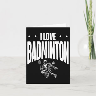 Funny Dminton Player Liebe Shuttle Design 7 Karte