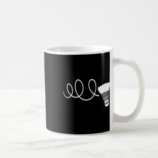 Funny Dminton Player T Shirts Shuttle Shuttle T-Sh Kaffeetasse (Rechts)