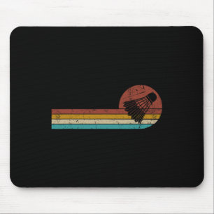 Funny Dminton Shuttle Retro Vintag für Damen Mousepad