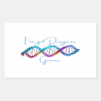 Funny DNA Helix Rechteckiger Aufkleber