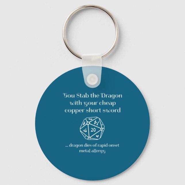 Funny Dnd Gift For Role Playing Games Rpg  Schlüsselanhänger (Vorderseite)