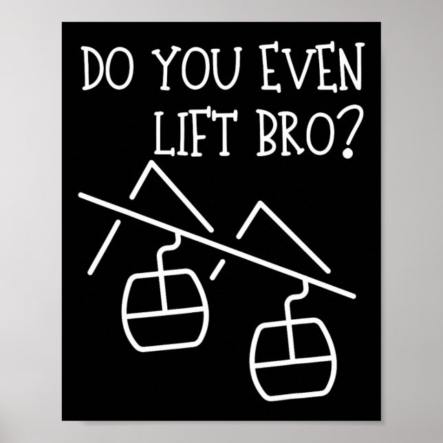 Funny Do You Even Lift  Poster (Vorne)
