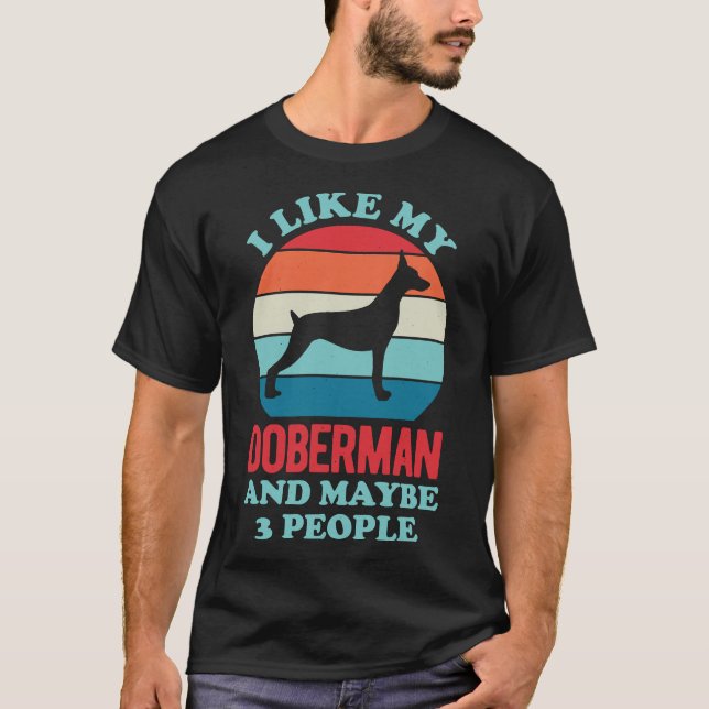 Funny Doberman 207 T-Shirt (Vorderseite)