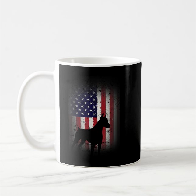 Funny Doberman Pinscher Art für Männer Doberman Kaffeetasse (Links)