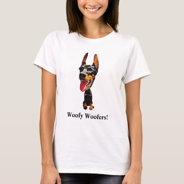 Funny Doberman Pinscher Women's T - Shirt (Vorderseite)