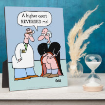 Funny Doctor and Judge Physical Exam Cartoon
