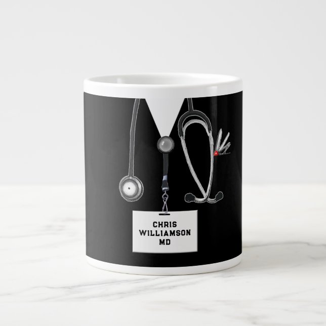 Funny Doctor Gift Jumbo-Tasse (Vorderseite)