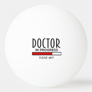 Funny Doctor in Progress Med School Student Tischtennisball