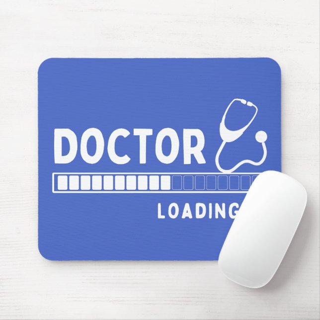 Funny Doctor Loading Bar Medical Future Doctor Mousepad (Mit Mouse)
