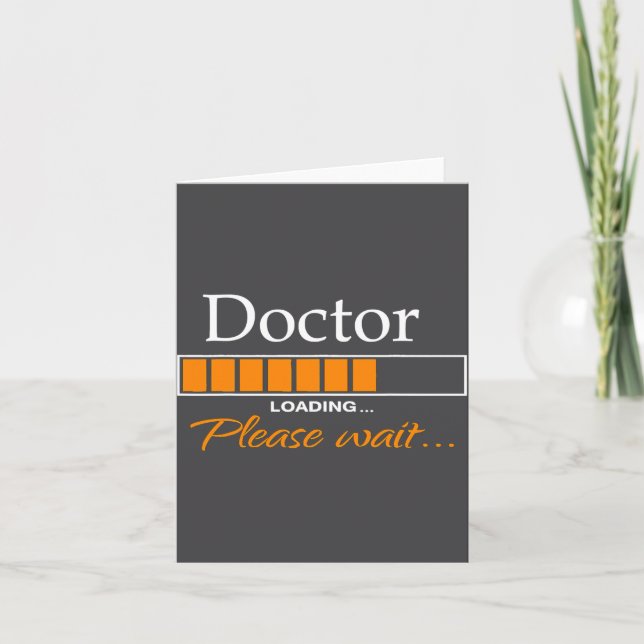 Funny Doctor Loading Medical Doctor Outfit New  Karte (Vorderseite)