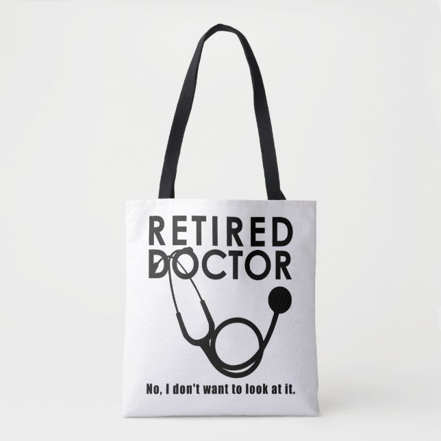 Funny Doctor Retirement Medical Theme Tasche (Vorderseite)
