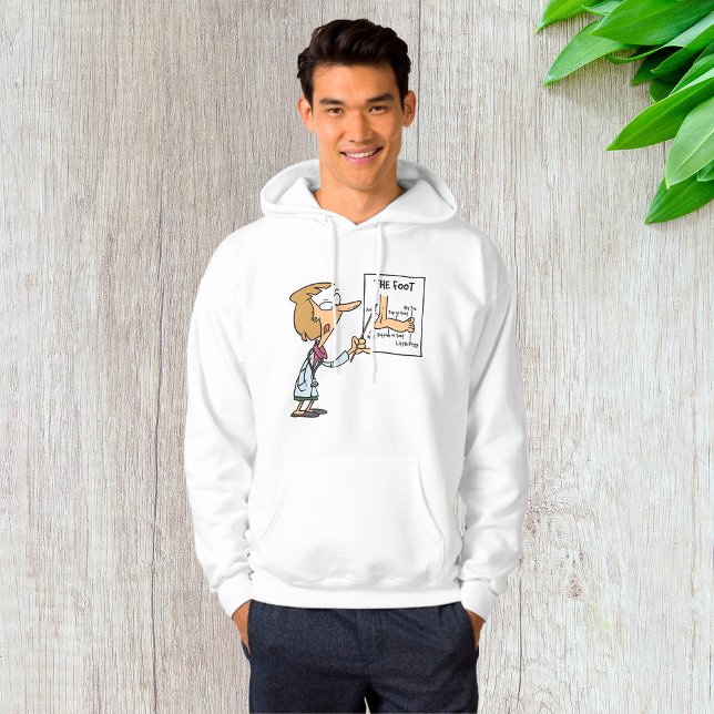 Funny Doctor Teaching Foot Anatomy Hoodie (Von Creator hochgeladen)