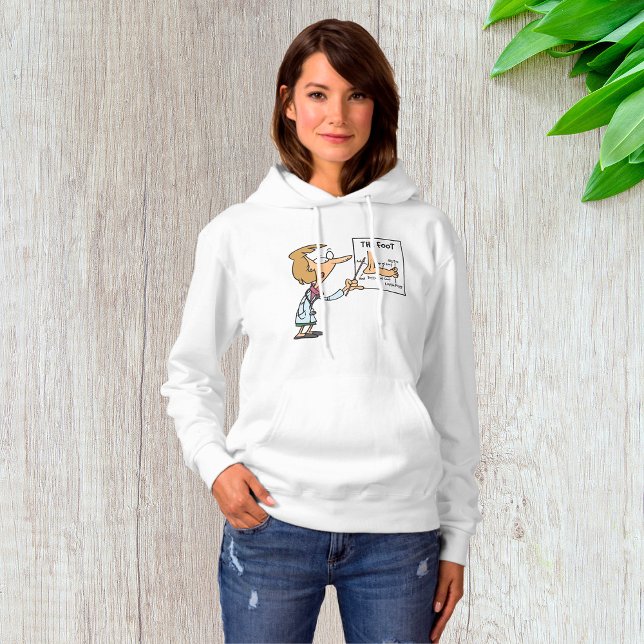 Funny Doctor Teaching Foot Anatomy Hoodie (Von Creator hochgeladen)