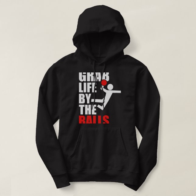 Funny Dodgeball Spaß Graphic Hoodie (Design vorne)