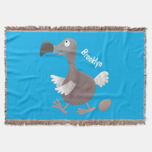 Funny dodo Vogel Cartoon Illustration Decke