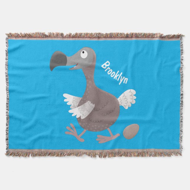 Funny dodo Vogel Cartoon Illustration Decke (Vorderseite)