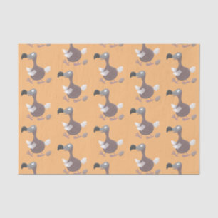 Funny dodo Vogel Cartoon Illustration Seidenpapier