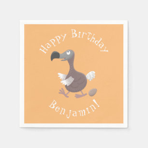 Funny dodo Vogel Cartoon Illustration Serviette