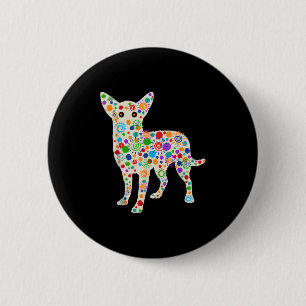 Funny Dog Animal Lovers Polka Dot Happy Dot Day Gi Button