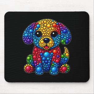 Funny Dog Animal Lovers Polka Dots Happy Dot Day G Mousepad