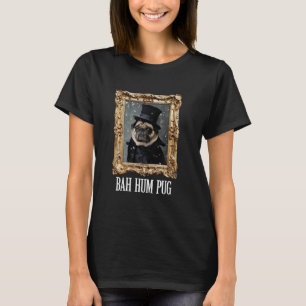 Funny Dog Bah Hum Mops Weihnachtsmann Foto T-Shirt