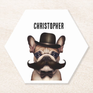 Funny Dog Barkeep Custom Untersetzer