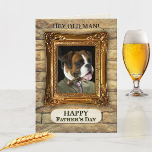 Funny Dog Best Vater Vathers Day Card Karte