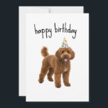 Funny Dog Birthday Card - Poodle Mama oder Vater G Einladung<br><div class="desc">Mit dieser lustigen Geburtstagskarte für Hunde, die perfekt für Poodle Mütter und Väter geeignet ist, machen Sie den Geburtstag eines Hundes zum besonderen Erlebnis! Egal, ob es von einem spielerischen Jungtier oder einem Hundeelternteil stammt, diese Karte verleiht der Feier eine lustige und nachdenkliche Touch. Ideal für Aprikosen Poodle Liebhaber oder...</div>