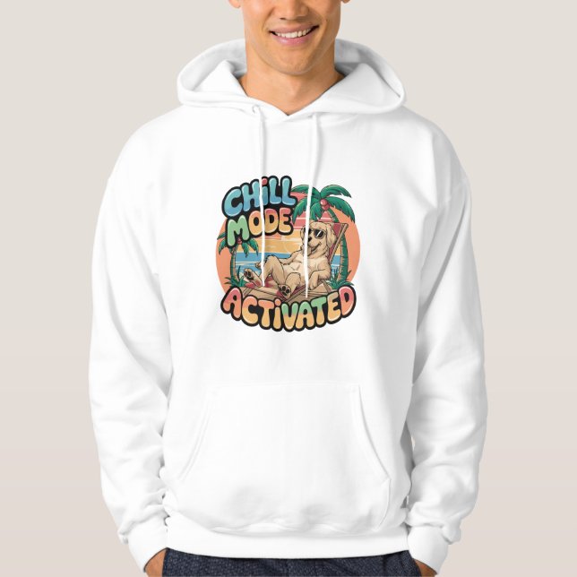 FUNNY DOG CHILLE MODE ON HOODIE (Vorderseite)