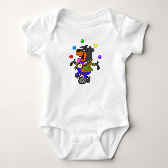 Funny Dog Circus Baby - T - Shirt (Vorderseite)