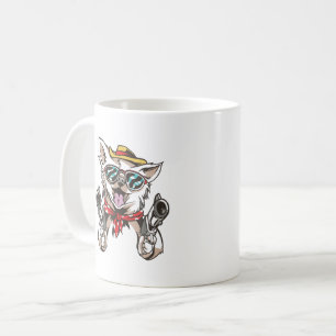 Funny Dog Cowboy Kaffeetasse