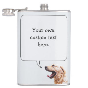 Funny Dog Custom Flask Flachmann