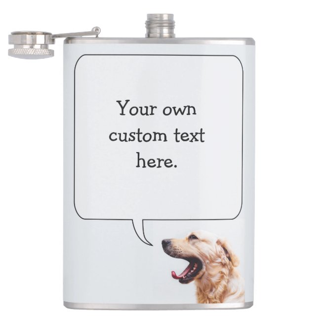Funny Dog Custom Flask Flachmann (Geöffnet)