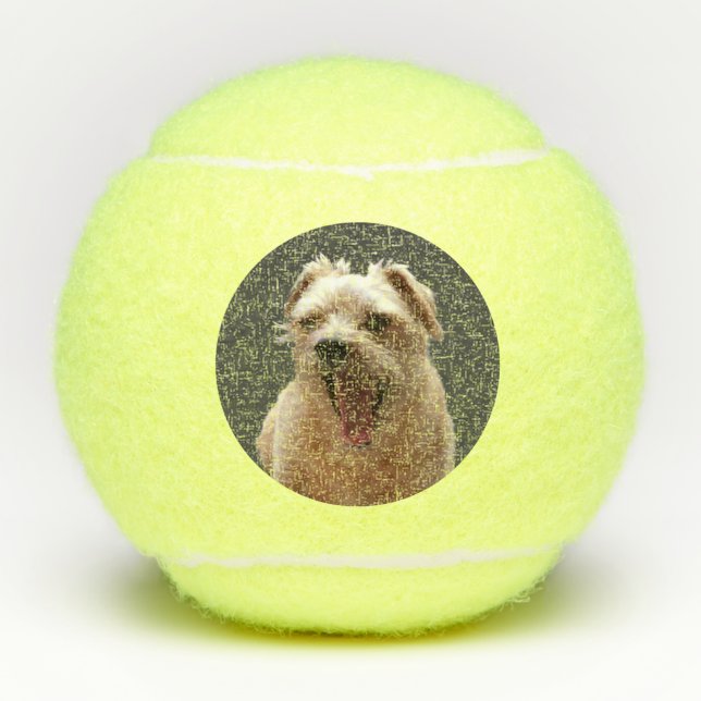Funny Dog Foto Tennisbälle (Vorderseite)