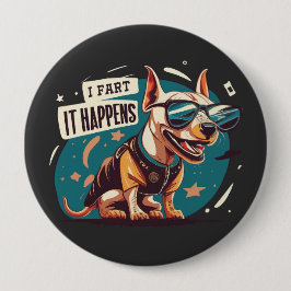 Funny Dog Furz Es passiert Button
