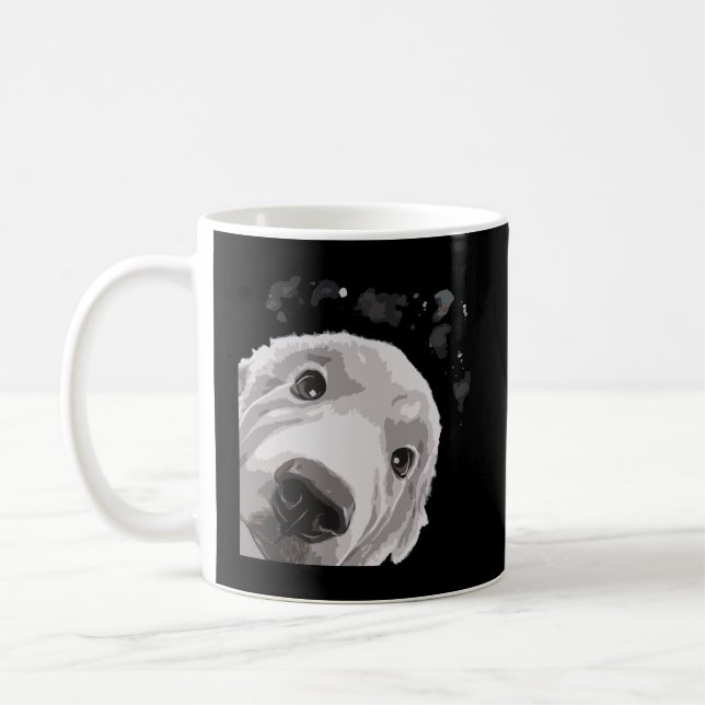 Funny Dog Great Pyrenäen Kaffeetasse (Links)