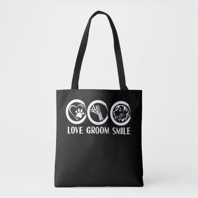 Funny Dog Grooming Animal Friseur Tasche (Vorderseite)