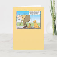 Funny Dog in Shade Birthday Card