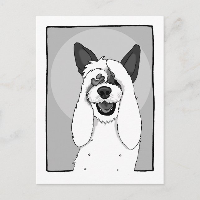 Funny Dog IV Postkarte (Vorderseite)