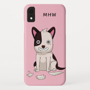 Funny Dog kundenspezifische Monogramm- und Farbtel Case-Mate iPhone Hülle